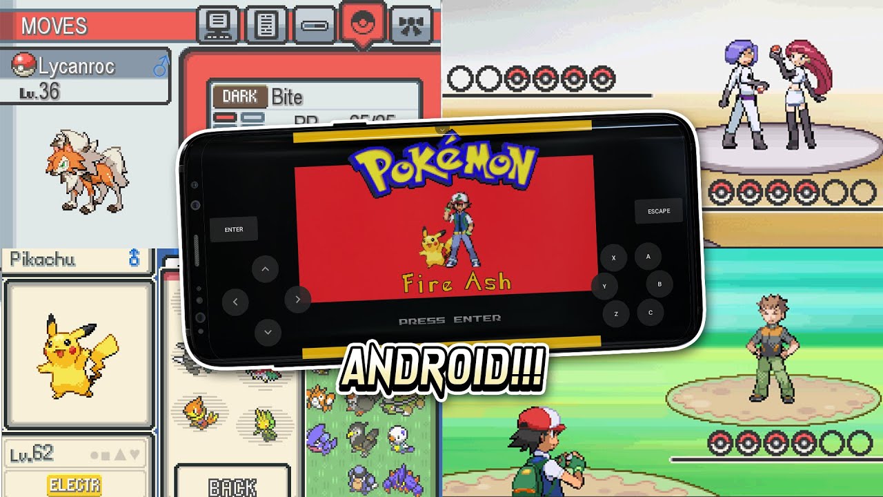 Pokemon Fire Ash Android