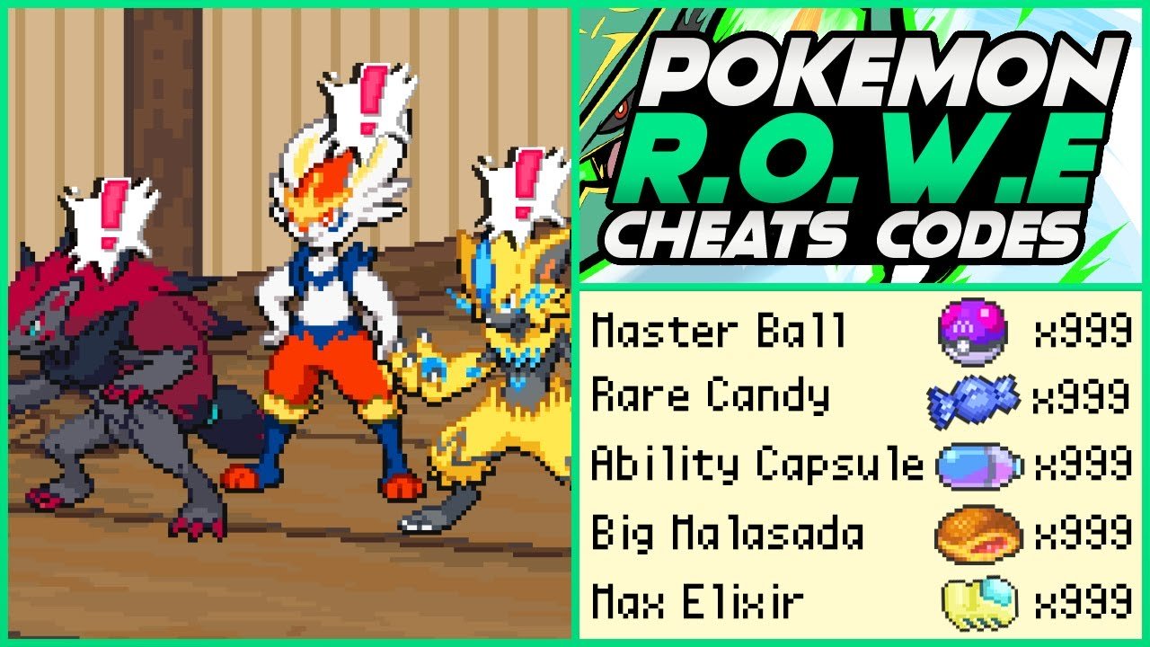 Pokemon ROWE Cheats