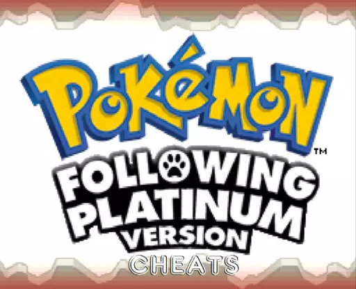 Pokemon Following Platinum Cheats