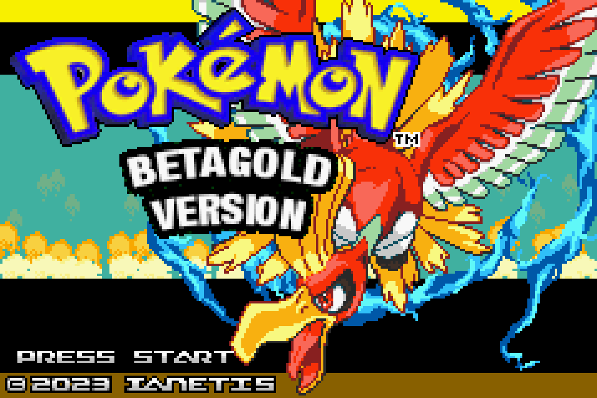 Pokemon Beta Gold Remake GBA
