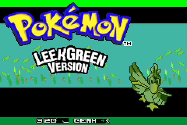 Pokemon Leek Green GBA