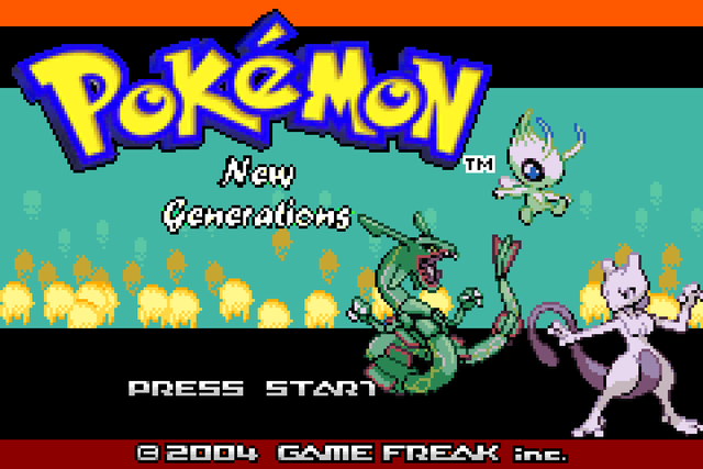 Pokemon New Generations GBA