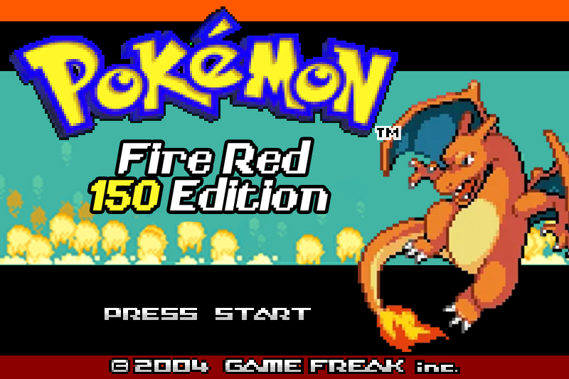 Pokemon Fire Red 150 Edition GBA