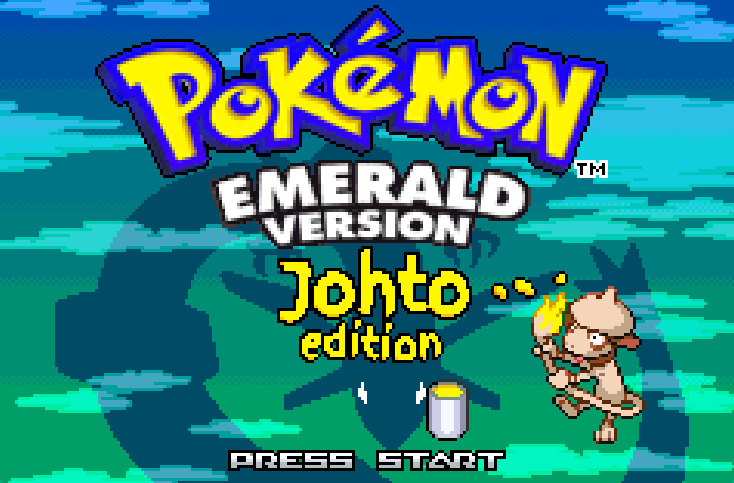Pokemon Emerald Johto Edition GBA