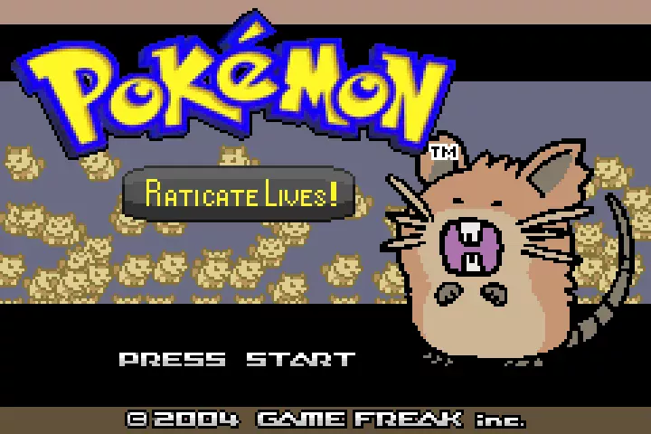 Pokemon Raticate Lives GBA