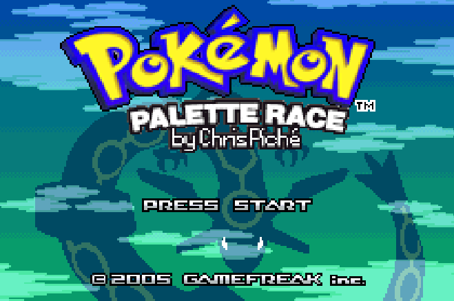 Pokemon Palette Race GBA