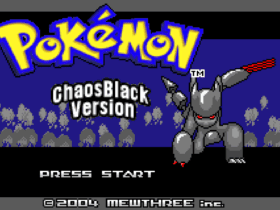 Pokemon Chaos Black: Recreated GBA