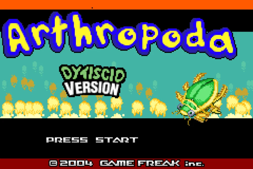 Pokemon Arthropoda Dytiscid GBA